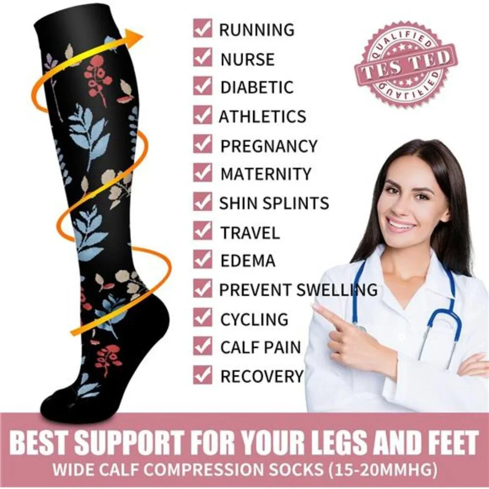 6 Pack Women's Compression Socks Circulation